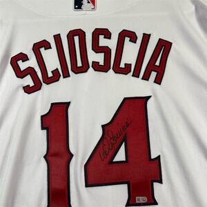 Mike Scioscia #14 Autographed Los Angeles AngelsJersey Sz 48